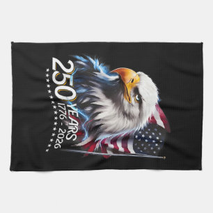 250 Years American 250th Anniversary Patriotic USA Kitchen Towel