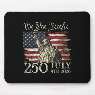 250 Years American 250th Anniversary US USA Flag Mouse Pad