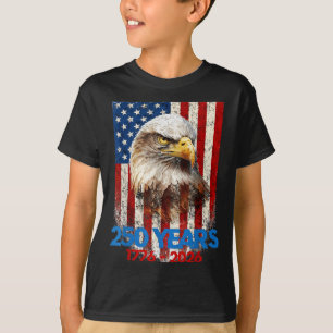 250 Years American 250th Anniversary USA Flag 4th T-Shirt