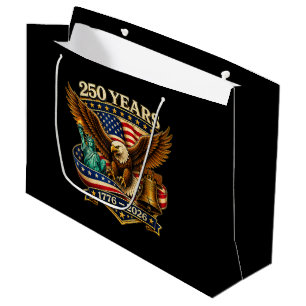 250 Years American 250th Anniversary USA Large Gift Bag