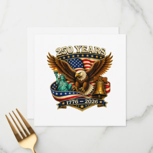 250 Years American 250th Anniversary USA Menu