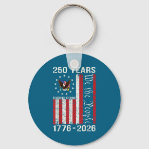 250 Years american 250th anniversary usa us flag 4 Keychain