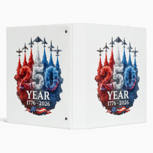 250 Years American 250th USA Patriotic 4th of July Binder