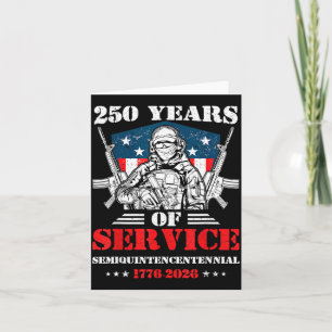 250 Years American Flag 4th of July 2026 1776 Men Card
