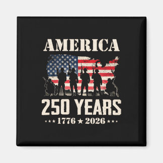 250 Years American Flag Usa 250th Anniversary Patr Magnet