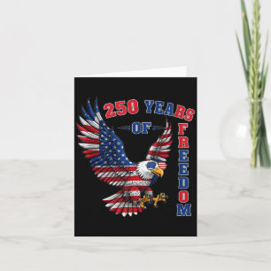 250 years american freedom 1776 4th of july tank card