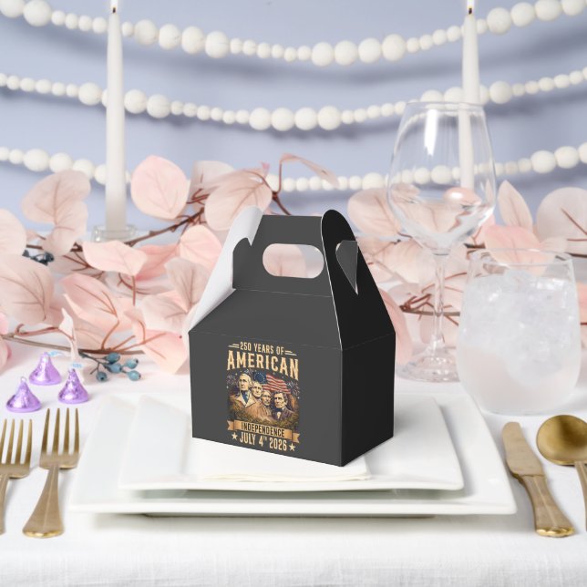 250 Years American Independence Favor Box (Wedding)