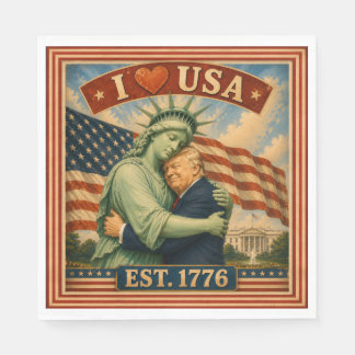 250 Years American Pride Love USA Napkin
