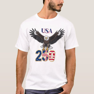 250 Years Anniversary USA Bald Eagle T-Shirt