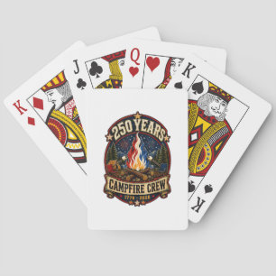 250 Years Campfire Crew 1776 2026 250th 4th July C Playing Cards