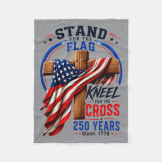 250 Years Faith And Dom Christian Usa 250th Fleece Blanket