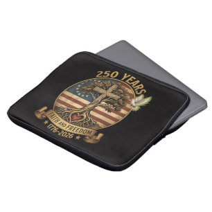 250 Years Faith and Freedom Christian Laptop Sleeve