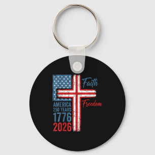 250 years faith and freedom christian usa 250th250 keychain