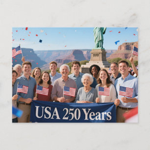 250 Years  Invitation Postcard