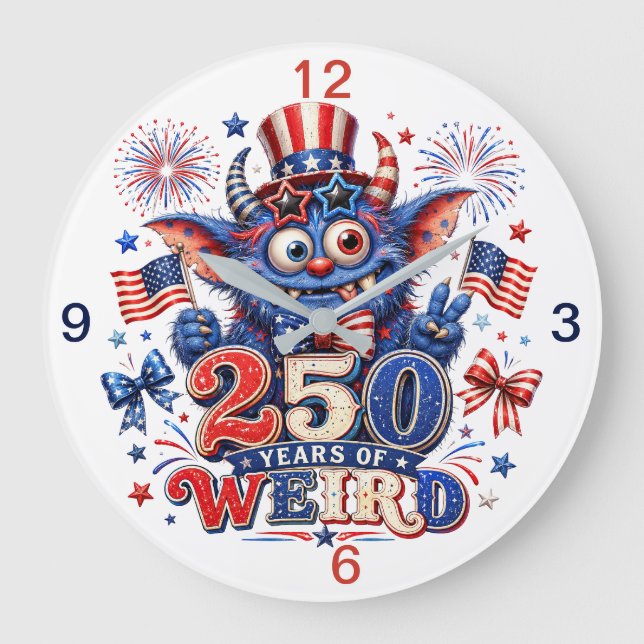 250 Years (keepsake) Large Clock (Front)