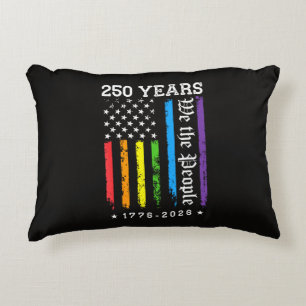 250 Years of American 250th Anniversary US LGBT Pr Accent Pillow