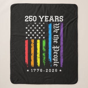 250 Years of American 250th Anniversary US LGBT Pr Sherpa Blanket