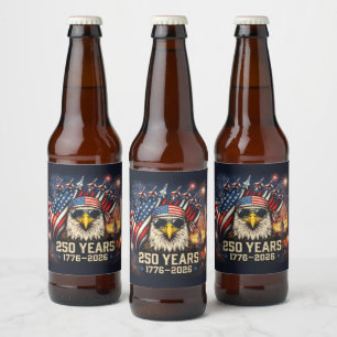 250 Years of American Freedom Beer Bottle Label