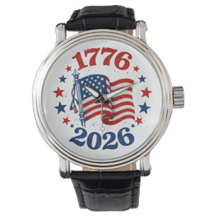 250 Years of American Independence Patriotic Flag Watch