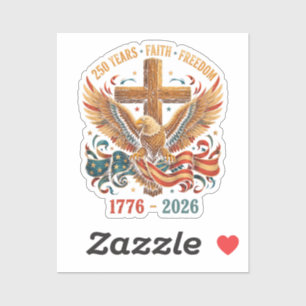 250 Years of Faith and Freedom Patriotic Eagle