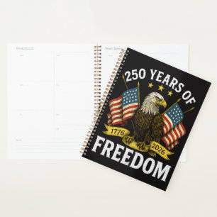 250 Years of Freedom 1776 2026 Bald Eagle Planner