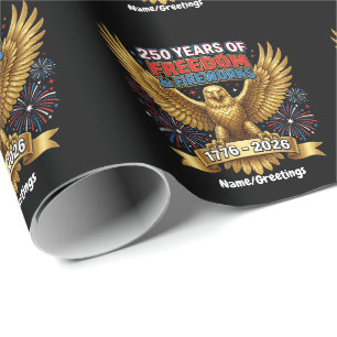 250 Years of Freedom & Fireworks Wrapping Paper