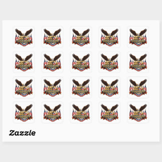 250 years of freedom independence day square sticker