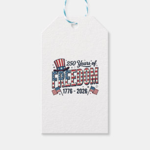 250 Years of Freedom Patriotic Anniversary Shirt_1 Gift Tags