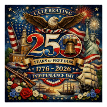 250 Years of Freedom Poster (1776–2026)