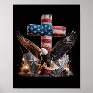 250 Years of Freedom with Cross 1776-2026 USA Poster