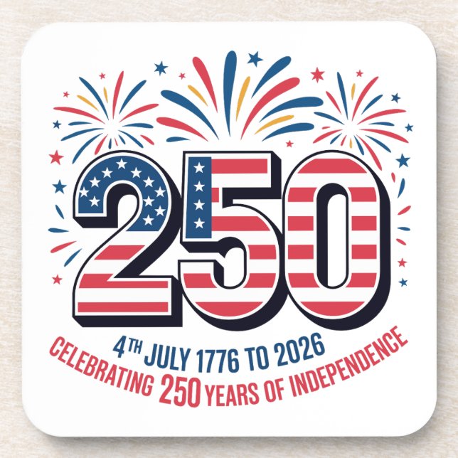 250 Years of Independence  Coaster (Front)