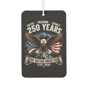 250 Years One Nation Under God Eagle Air Freshener
