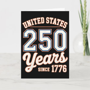 250 Years Since 1776 Vintage Untited States 4th Of Card