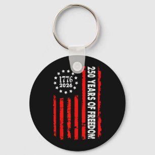 250 Years USA 1776-2026 250th Birthday America 4th Keychain