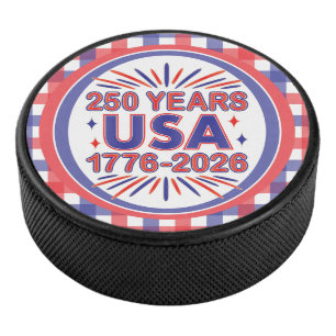 250 Years USA   1776–2026 Semiquincentennial Hockey Puck