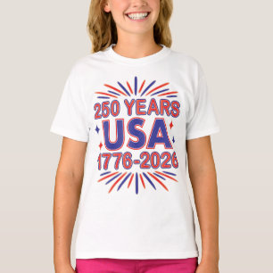250 Years USA 1776–2026 Semiquincentennial T-Shirt