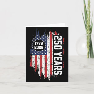 250 Years USA 250th Independence Day Dad Mom Card