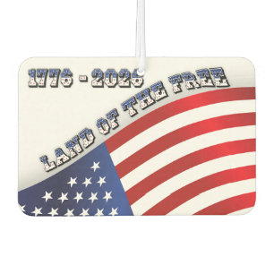 250 Years USA Freedom 1776-2026 Patriotic Air Freshener