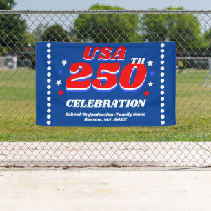 250 Years USA Patriotic Bulk Celebration Decor Banner