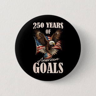 250 Years Usa Soccer Eagle 250th Anniversary 4th 2 Inch Round Button