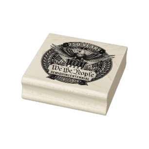 250 Years We The People Eagle Rubber Stamp