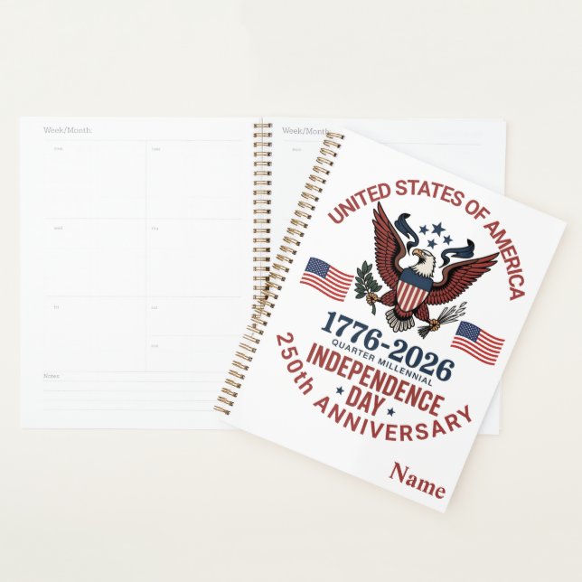 250e anniversaire 4 juillet - Patriotique Vintage (Devant avec enveloppe)
