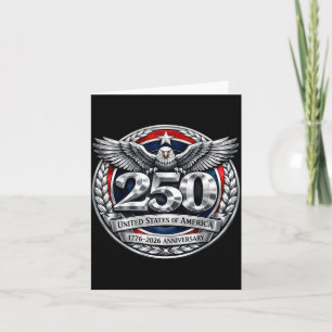 250th America 250 Years The People Birthday July Card