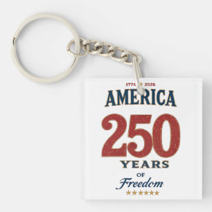 250th America Liberty 1776 Freedom Celebrate Anniv Keychain