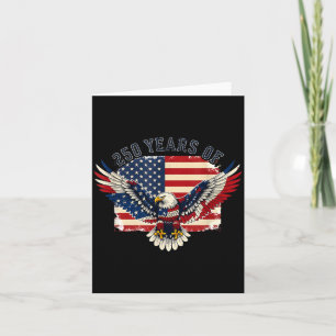 250th american anniversary independence 250 years card