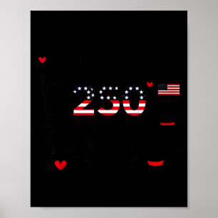 250th american anniversary independence 250 years poster