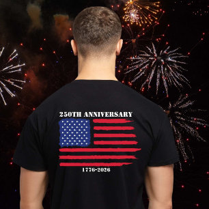 250th Anniv American flag Jet Fighter Airplanes  T-Shirt