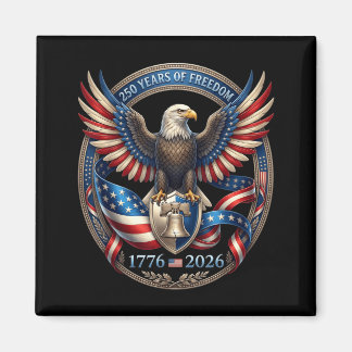 250th Anniversary 1776 2026 Patriotic Vintage Magnet