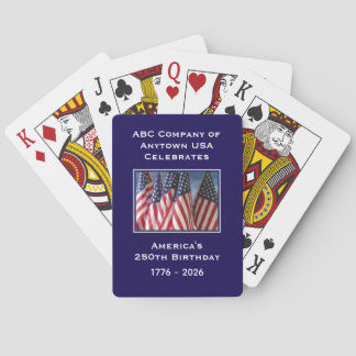 250th Anniversary 1776 to 2026 USA America Playing Cards