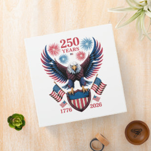 250th Anniversary 250 Years USA 1776 Binder